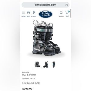 Nordica Promachine 115 performance ski boot (2021/2022) size 24/24.5 mondopoint